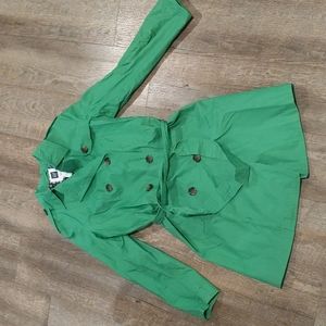 Gap green trench jacket